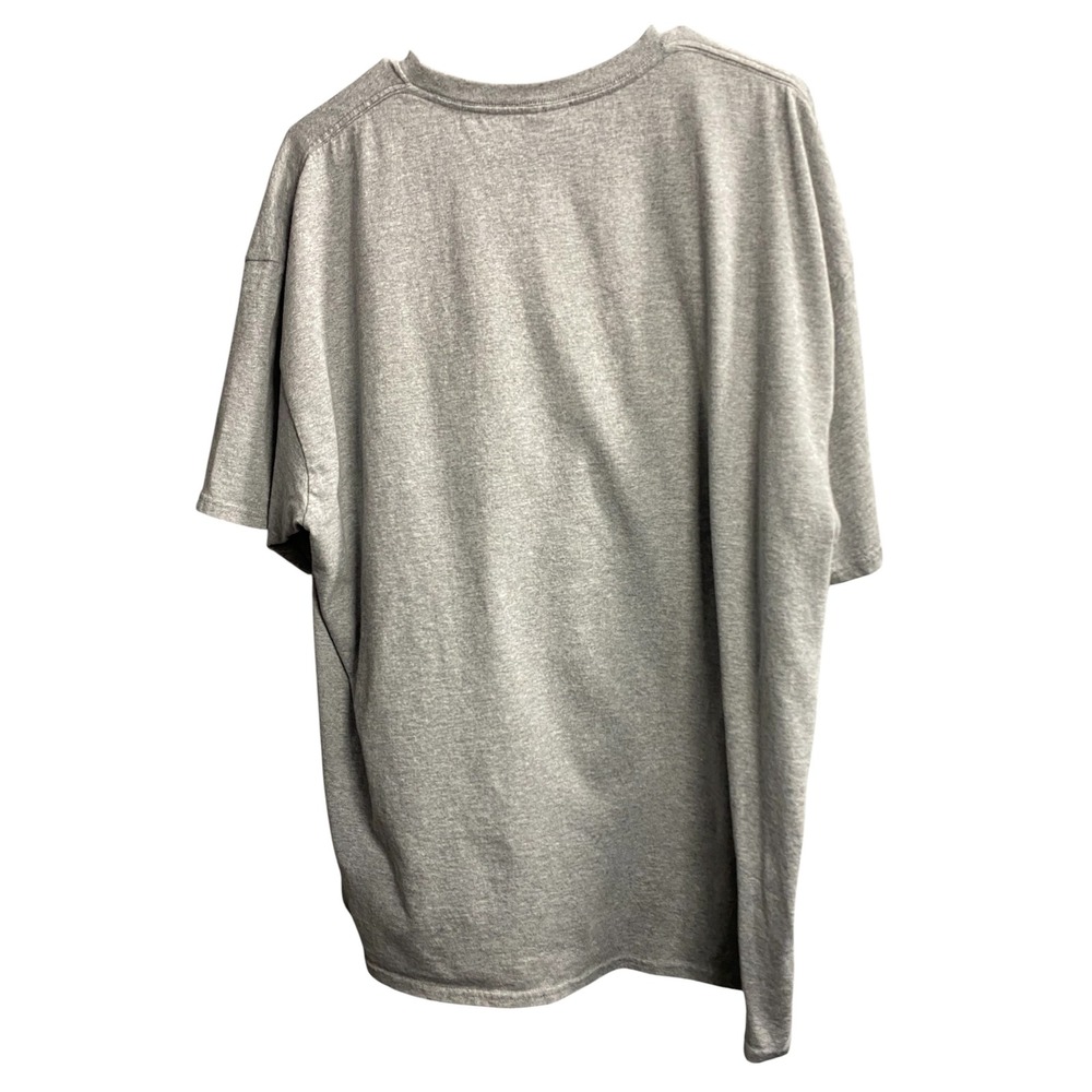 Mossy Oak T Shirt Mens 2XL Gray Land of the Free American Flag Graphic Tee Delta - Picture 5 of 5